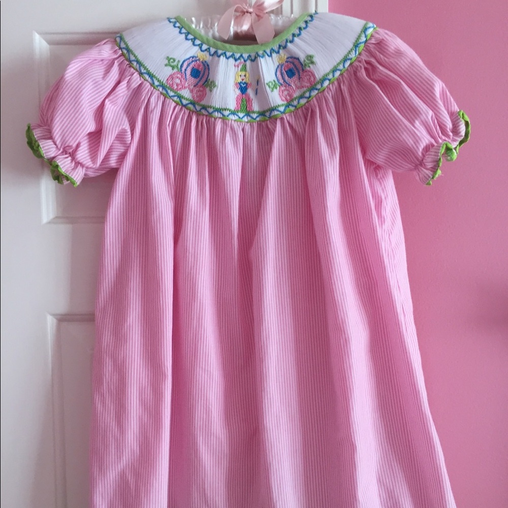 Girls Castles and Crowns Smocked Dress